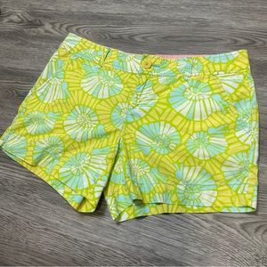 Womens Lilly Pulitzer Snail Swirl Callahan Shorts Size 8